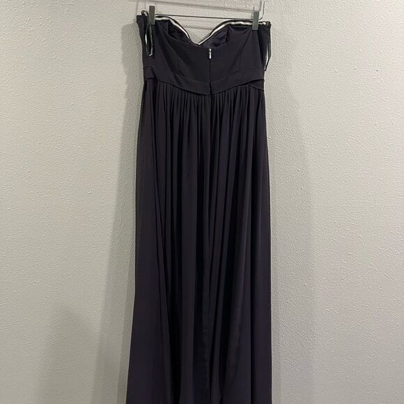Jenny Yoo Plum Aiden Style 1282 Strapless Dress Sz 10 - Picture 4 of 8